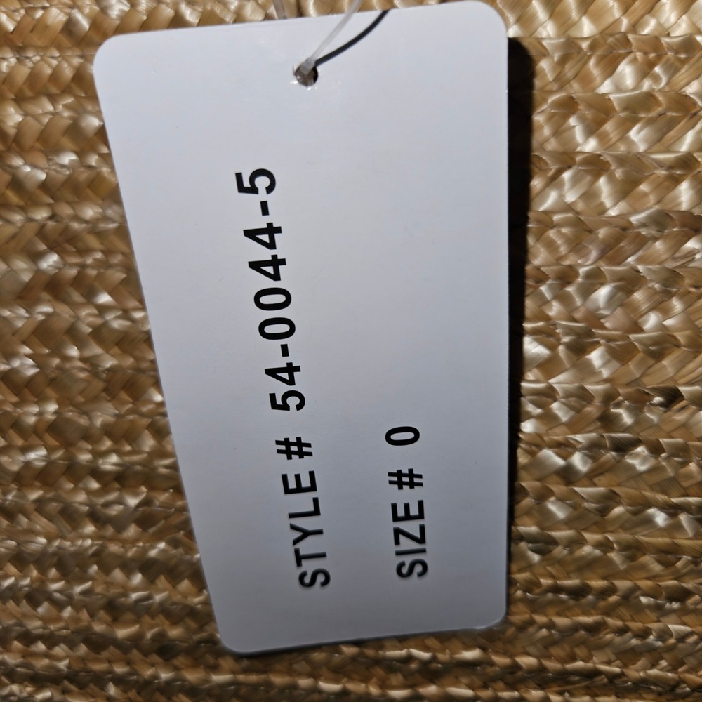 Vincelli Women Straw Tote Bag Woven Beach Handbag Brown Handles 54-0044-5 NEW - Picture 7 of 8